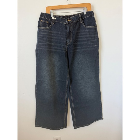 Amazon Pants - Emmiol High Waist Distressed Wide Leg Jeans – Dark Wash – Women's XL – NWT